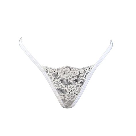Angel White Lace G String Lingerie Micro Gigi