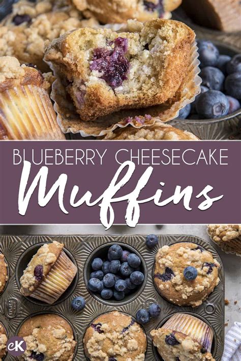 Blueberry Cream Cheese Muffins • The Crumby Kitchen