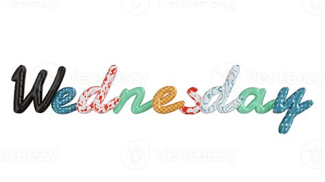texto  colorido de quarta feira  png