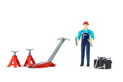Bruder 62100 Garage Equipment Figure Set 666 Bruder Toy Shop