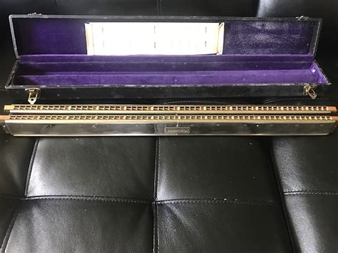 M Hohner Rare Double Bass Germany 23 Inch 48 Chord Harmonica Reverb