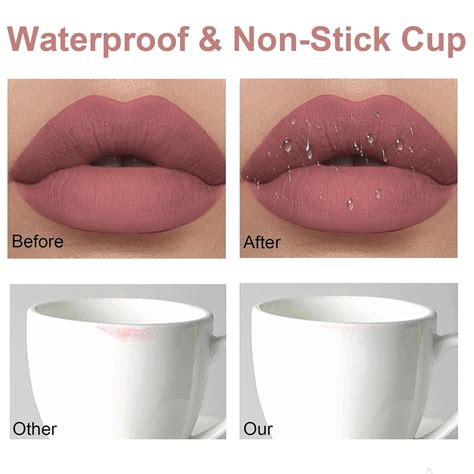 Rosarden Juego De L Pices Labiales Mate Y Delineador De Labios Juego De Brillo De Labios Nude