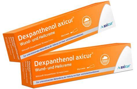 Dexpanthenol axicur® Wund- und Heilcreme – Bald in unserem axicur ...