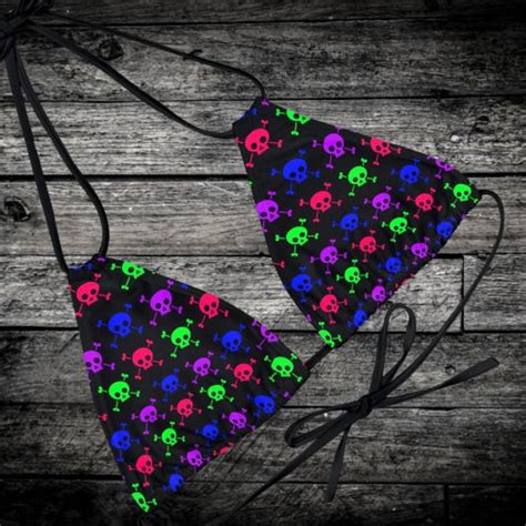 Skull Bikini Etsy