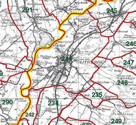 genuki clitheroe township boundaries lancashire