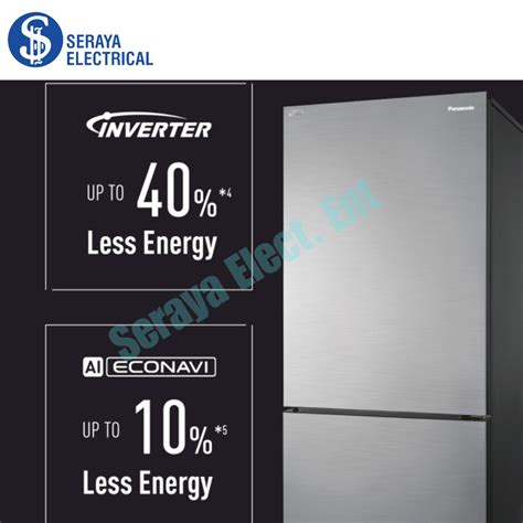 Panasonic 422L Two Door Refrigerator Bottom Freezer Inverter NRBX421