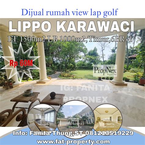 EXCLUSIVE Dijual Rumah Mewah View Ke Lapangan Golf Di Lippo Karawaci