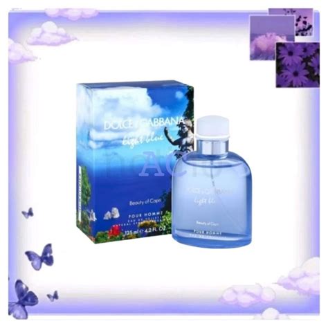 Jual Dg Light Blue Beauty Of Capri Edt For Men 125ml Shopee Indonesia