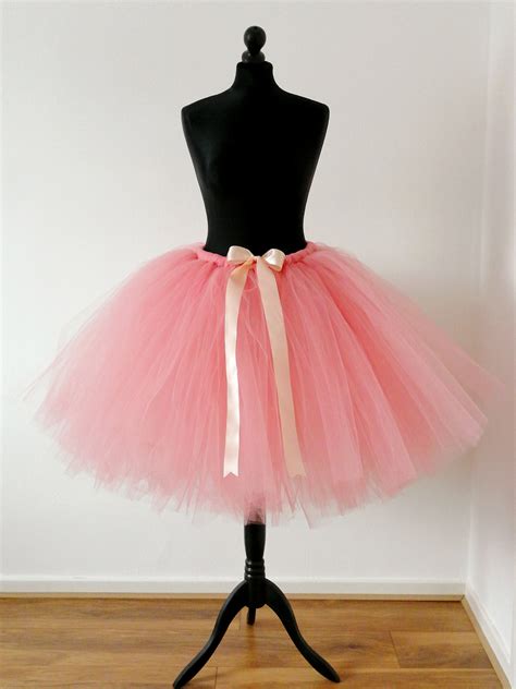 Adult Mid Calf Tutu Skirt Adult Tulle Skirt Dusky Pink Adult Etsy