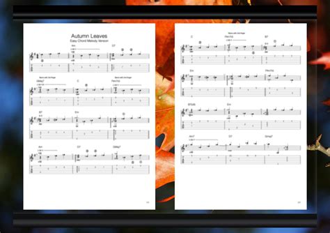 Autumn Leaves Easy Chord Melody Pdf 1 Fret Dojo Jazz Guitar Lessons From The Experts