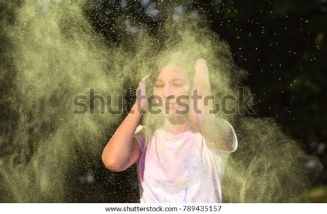 Adorable Brunette Asian Woman Long Hair Stock Photo 789435157