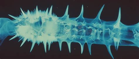X Ray View Revealing The Intricate Structure Of Sea Urchin Spines And