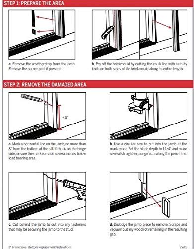 8 FrameSaver Exterior Door Frame Rot Repair Kit 4 9 16 Pricepulse