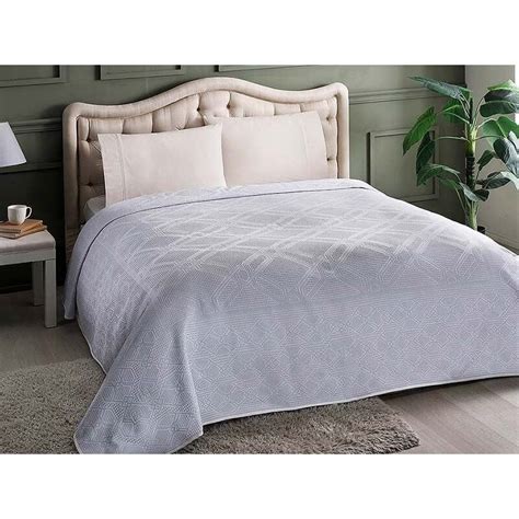 Двойно спално бельо TAC, син, 100% памук, 4 части - eMAG.bg