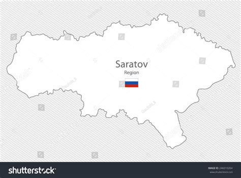 map  saratov region russia royalty  stock vector  avopixcom