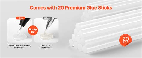 Amazon Vevor Hot Glue Gun Rechargeable Cordless Glue Gun Mini Wireless Hot Glue Gun Kit