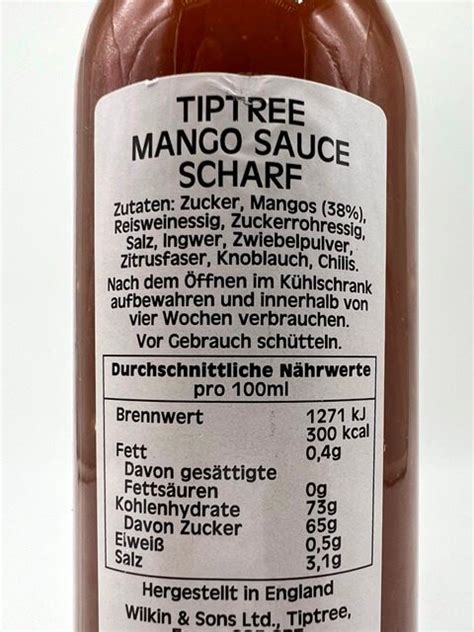 Hot Mango Sauce Wilkin Sons Ml