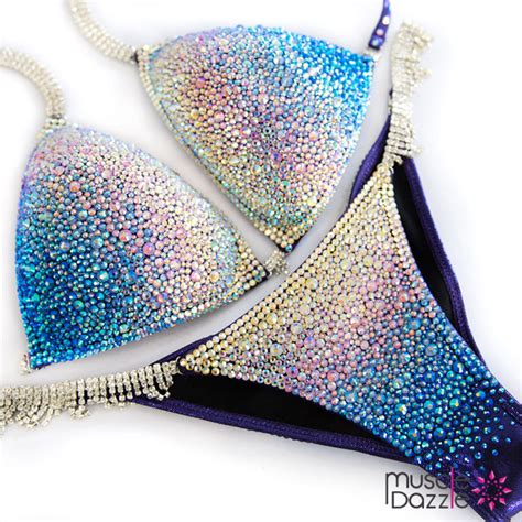 Moonlight Crystal Competition Bikini Cb Etsy