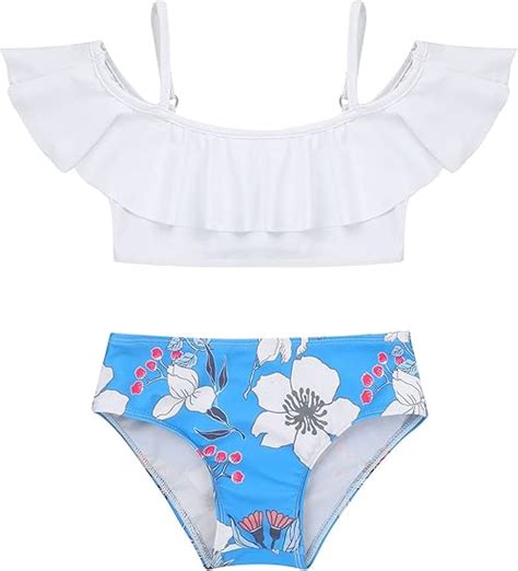 Yoojia Yoojia Kinder M Dchen Badeanzug Bikini Set Schulterfrei Bikinioberteil Badehose