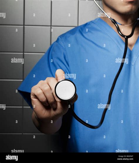 Doctor with Stethoscope Stock Photo - Alamy