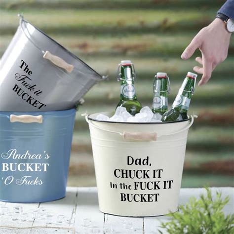 Personalised Fuck It Bucket By The Department Of Gifting