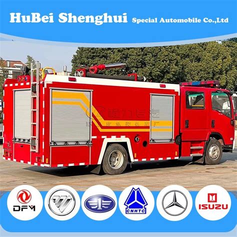 4 2 Fire Engine I Suzu 4000L 6000L 10000L Foam Fire Fighting Truck