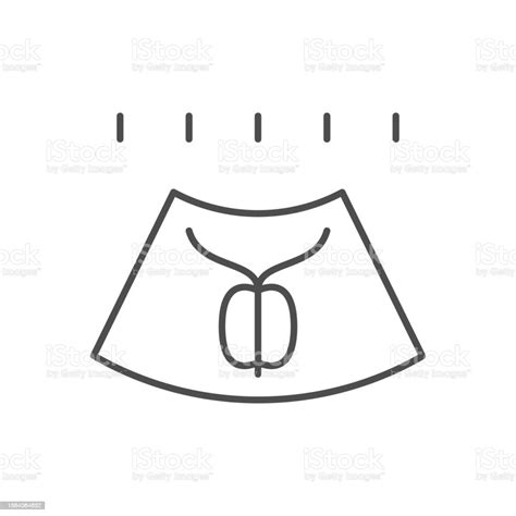 Prostate Screening Line Outline Icon Stock Illustration Download