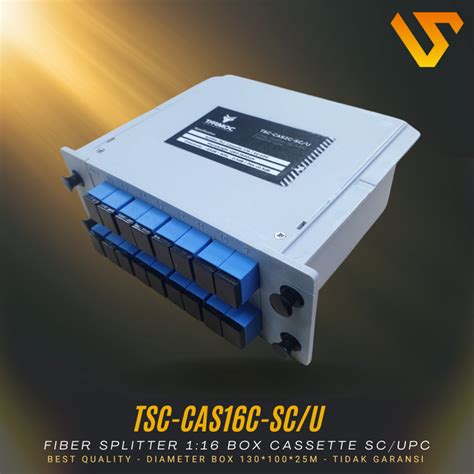 Jual Tarmoc Splitter 1 16 SC UPC Splitter FO 1 16 Box Cassette Fiber