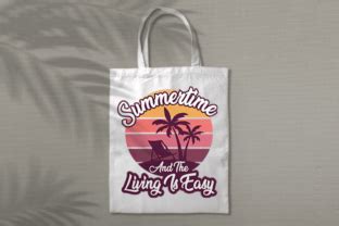 Summertime And The Living Is Easy Graphic By Nekodesigns Creative Fabrica