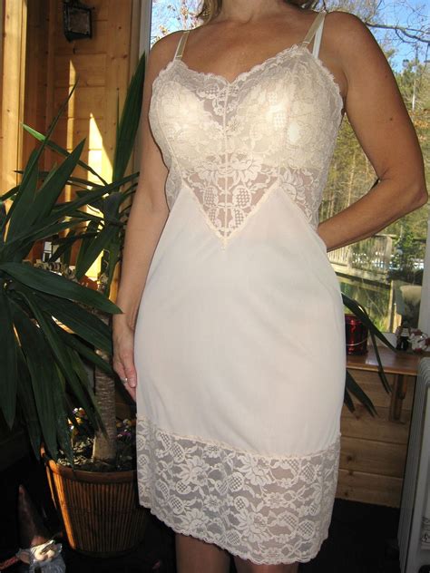 Vintage Lingerie Vintage Full Slip Beige In By MIMERRILINGERIESHOP