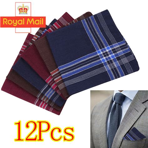 Pcs Mens Handkerchiefs Gents Hankies Pure Cotton Hankerchiefs