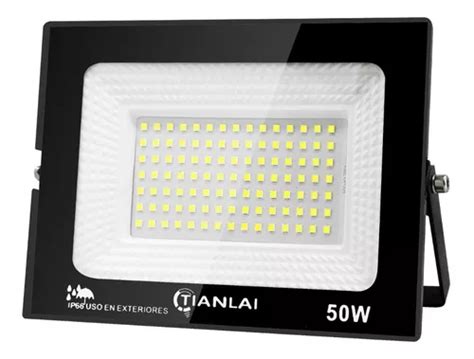 Reflector Led 50w Exterior Lámpara Jardin Led Tianlai R28w50