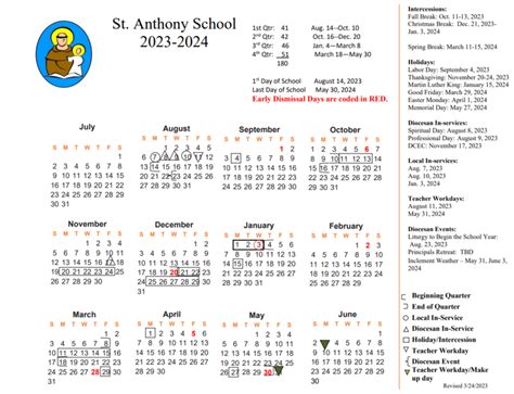 St Anthonys June 2024 Calendar Elise Helenka