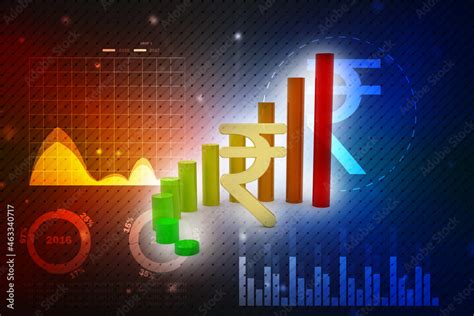Indian Rupee Background Stock Market Background With Indian Rupee