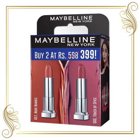 Buy Maybelline New York Creamy Matte Pack Of Nude Nuance Touch Of Spice Online At Purplle
