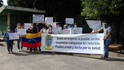 Protesta Del Sector De Barinas Por Salario Y Condiciones Dignas De Trabajo