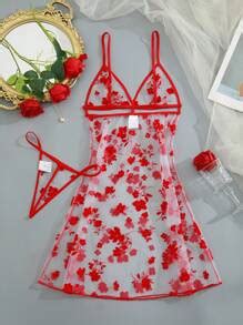 Sheer See Through Lingerie Sexy Nightgown Romantic And Alluring For Women SHEIN USA