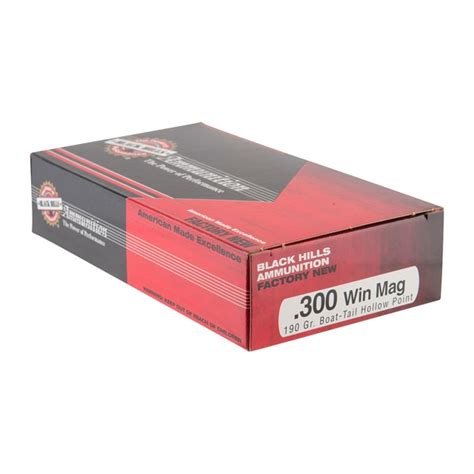 Black Hills Ammunition 300 Winchester Magnum 190gr Match Hollow Point Ammo