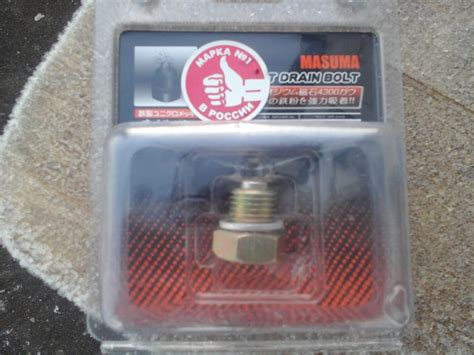 Масляный болт с магнитом, Masuma -m44. — Mazda 3 (1G) BK, 1,6 л, 2008 ...