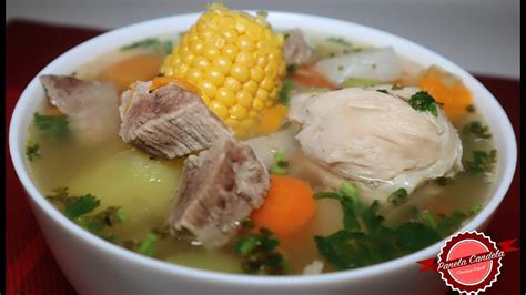 Hervido Cruzado Sopa Venezolana De Carne Pollo Y Verduras F Cil