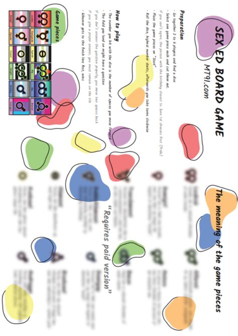 Free Sex Ed Board Game MT