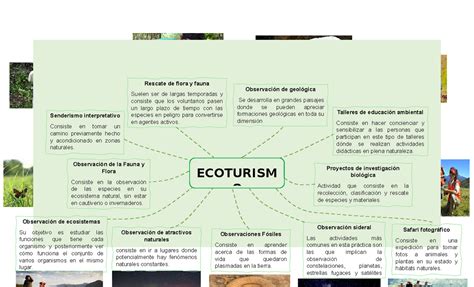 Mapa Mental Eco Turismo Observación Sideral Las Actividades Más