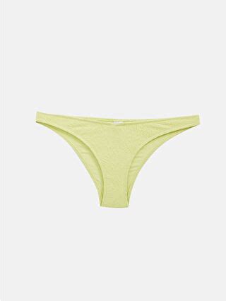 LCW DREAM Yeşil Kendinden Desenli Kadın Bikini Alt S AT Z MJV LCW