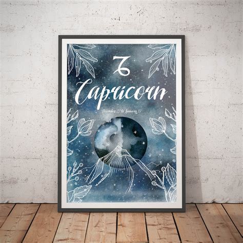 Capricorn Poster – Dare to Dream Prints