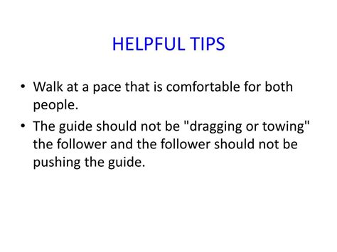Ppt Sighted Guide Techniques Powerpoint Presentation Free Download