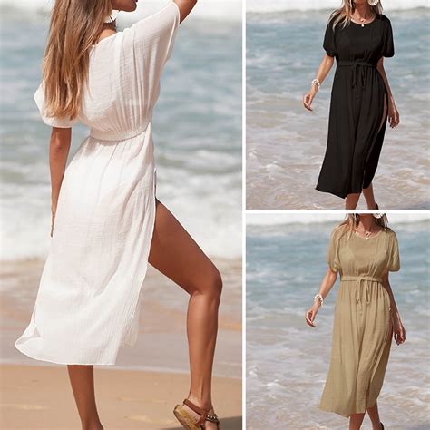 Jacenvly 2024 Swimdress For Women Plus Cover Up Soft Satiny Womens Bathing Suit Bikini Swimsuit