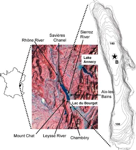 Lac du Bourget and its catchment area. See Section 2 for further ...