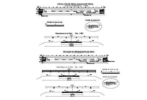 Landing Runway Structure Drawing Details Of Airport Dwg File Cadbull