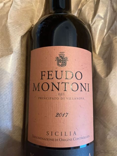 Feudo Montoni Nero D Avola Sicilia Vrucara Selezione Speciale