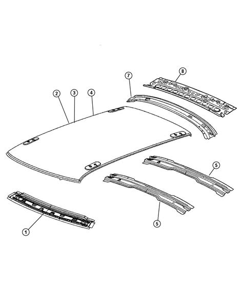 Dodge Charger Panel Roof 05065761ae Libertyville Il